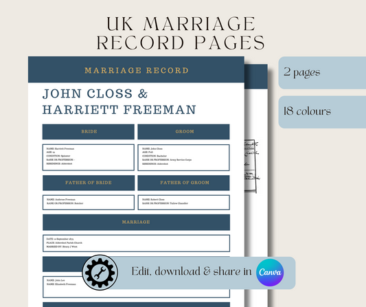 UK Marriage Record