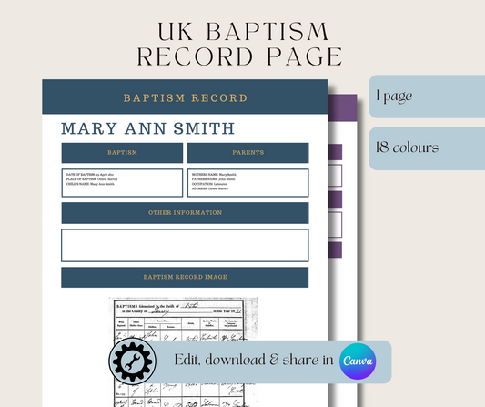 UK Baptism Record