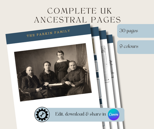 Complete UK Ancestral Pages - 9 Colours