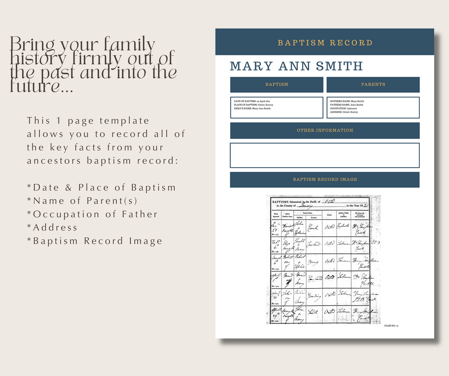 UK Baptism Record