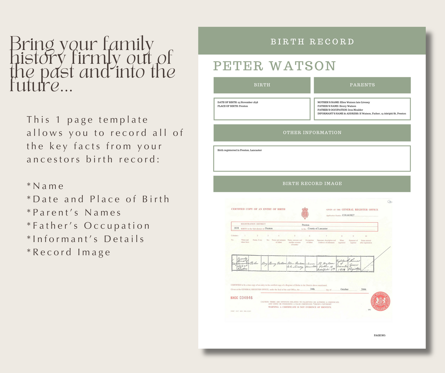 UK Birth Record