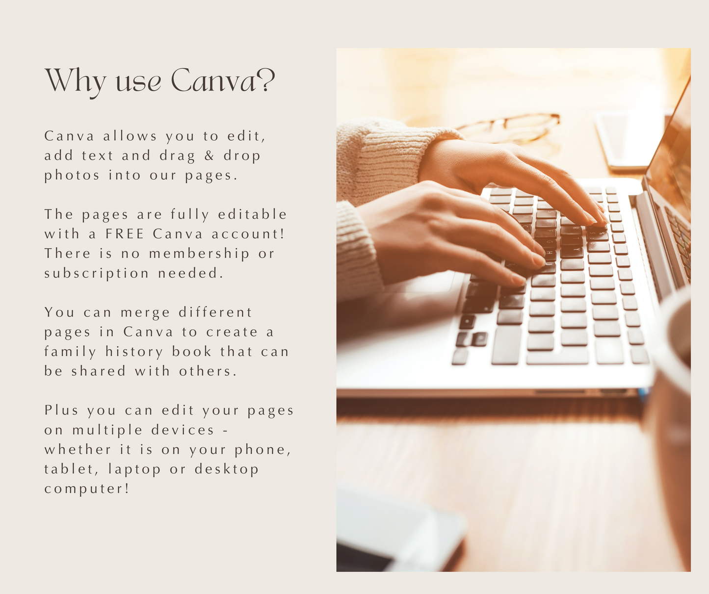 Passenger List Record Template for Family History Organisation (CANVA)